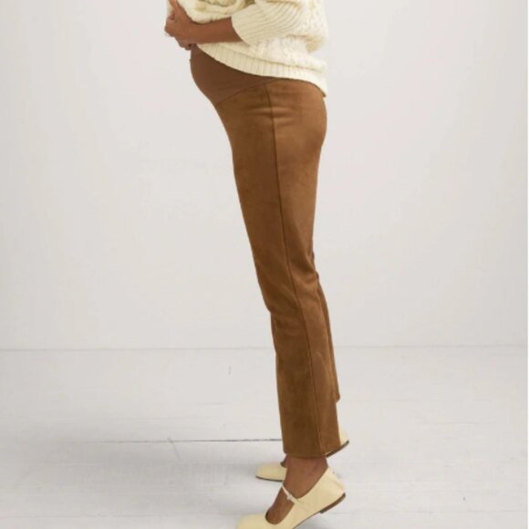 Hatch The Vegan Stretch Suede Crop Flare (M) - Picture 1 of 6
